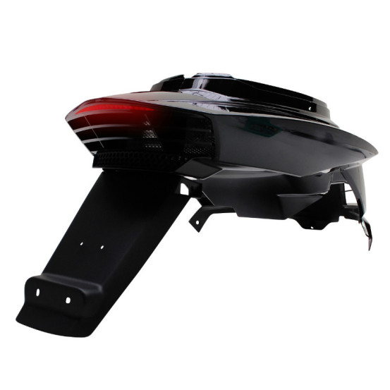 Coque arrière BCD RX MBK 50 Booster/Yamaha 50 BW's après 2004 Noir