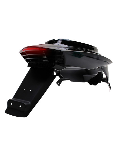 Coque arrière BCD RX MBK 50 Booster/Yamaha 50 BW's après 2004 Noir