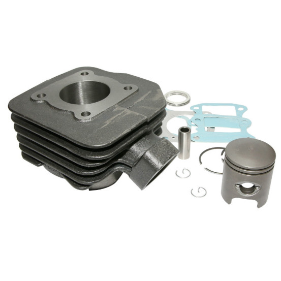 Cylindre piston Peugeot 50 TKR Trekker Speedfight Vivacity Buxy Squab Zenith Elyseo (fonte avec piston graphique)