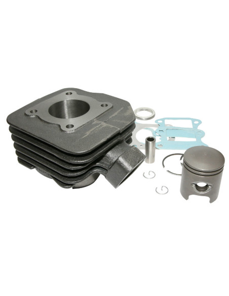 Cylindre piston Peugeot 50 TKR Trekker Speedfight Vivacity Buxy Squab Zenith Elyseo (fonte avec piston graphique)
