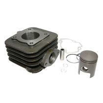 Cylindre piston 50cc 2T Piaggio Zip Typhoon Liberty Vespa LX Gilera Stalker Ice Aprilia SR air (fonte piston graphite)