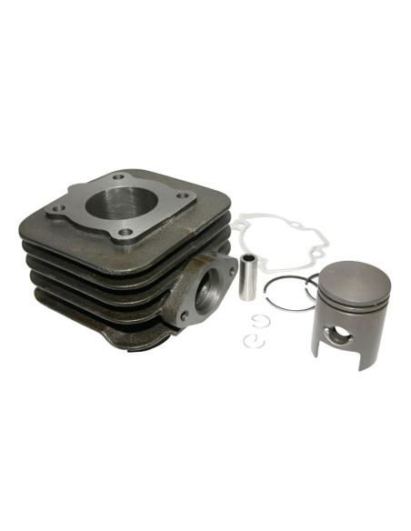 Cylindre piston 50cc 2T Piaggio Zip Typhoon Liberty Vespa LX Gilera Stalker Ice Aprilia SR air (fonte piston graphite)