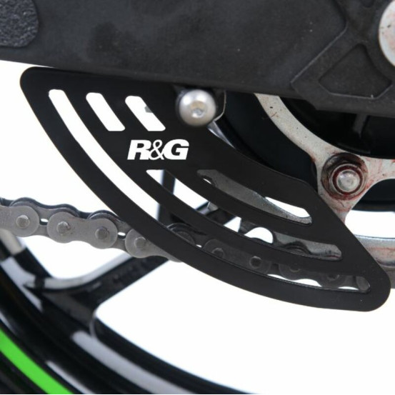 Protection de couronne - dent de requin R&G RACING noir - KAWASAKI Ninja 400