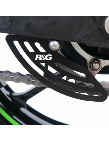 Protection de couronne - dent de requin R&G RACING noir - KAWASAKI Ninja 400