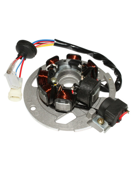 Stator d'allumage scooter CPI 50 Aragon/Hussar/Oliver/Popcorn (7 pôles avec platine)