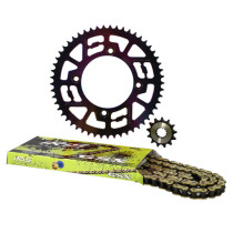 Kit chaine aluminium 13x53 420 DOPPLER Beta Factory / RR SM Néochrome