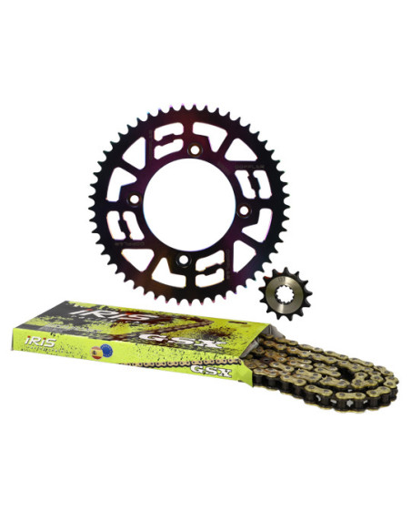 Kit chaine aluminium 13x53 420 DOPPLER Beta Factory / RR SM Néochrome