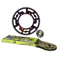 Kit chaine aluminium 14x53 DOPPLER Derbi Senda / DRD / Evo / GPR Nude / Racing / RS4 / Gilera SMT Néochrome