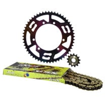 Kit chaine aluminium 13x53 DOPPLER Rieju MRT / Peugeot XP6 / XP7 Cross / MBK X-Limit / RS3 Néochrome
