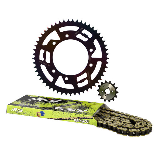 Kit chaine aluminium 14x53 DOPPLER Senda DRD / Racing / Gilera RCR Néochrome