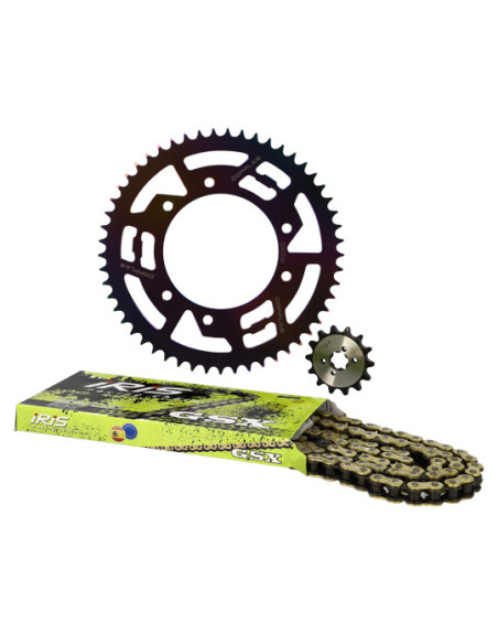 Kit chaine aluminium 14x53 DOPPLER Senda DRD / Racing / Gilera RCR Néochrome
