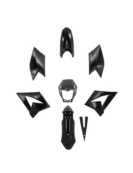 Kit carénages 50 à boite CPI 50 SM / SX / SMX 2005-2015 Noir