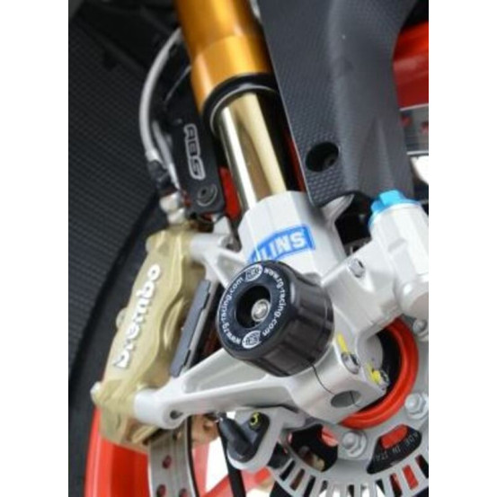 Protections de fourche R&G RACING noir - APRILIA Tuono V4