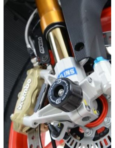 Protections de fourche R&G RACING noir - APRILIA Tuono V4