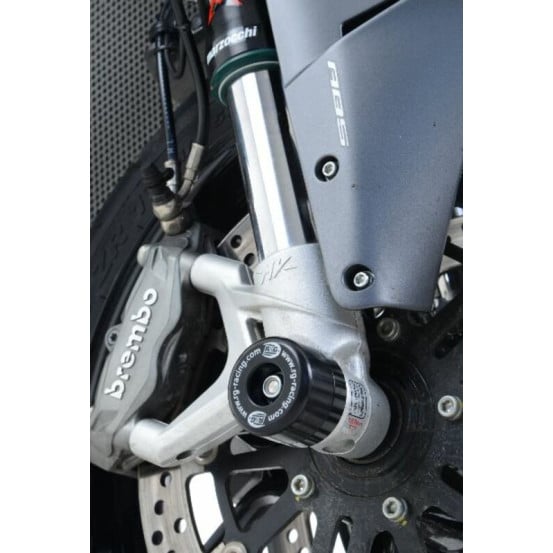 Protections de fourche R&G RACING noir - MV AGUSTA Stradale 800