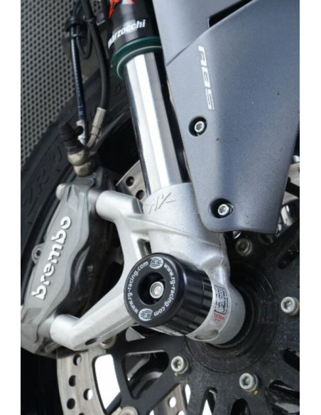 Protections de fourche R&G RACING noir - MV AGUSTA Stradale 800