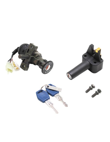 Contacteur à clé MBK 50 Stunt / Yamaha 50 Slider 2000-2003 (avec serrure de selle)