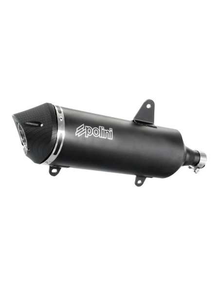 Silencieux aluminium Noir POLINI Peugeot 400 Metropolis 2013-2019