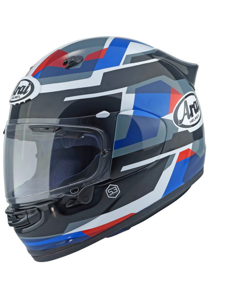 Casque intégral ARAI Quantic Abstract Bleu Blanc Noir