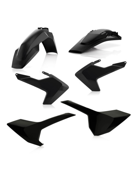 Kit plastiques - Noir - ACERBIS Husqvarna 250/350/450 FC 2016-2018 125 TC 2016-2018 250 TC 2017-2018 300 TC 2016-2018