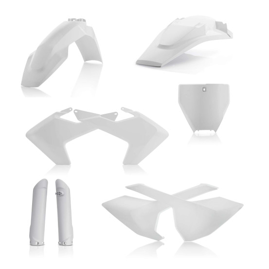 Kit plastiques complet - Blanc - ACERBIS Husqvarna 250/350/450 FC 2016-2018 125 TC 2016-2018 250 TC 2017-2018 300 TC 2016-2018