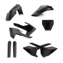 Kit plastiques complet - Noir - ACERBIS Husqvarna 250/350/450 FC 2016-2018 125 TC 2016-2018 250 TC 2017-2018 300 TC 2016-2018