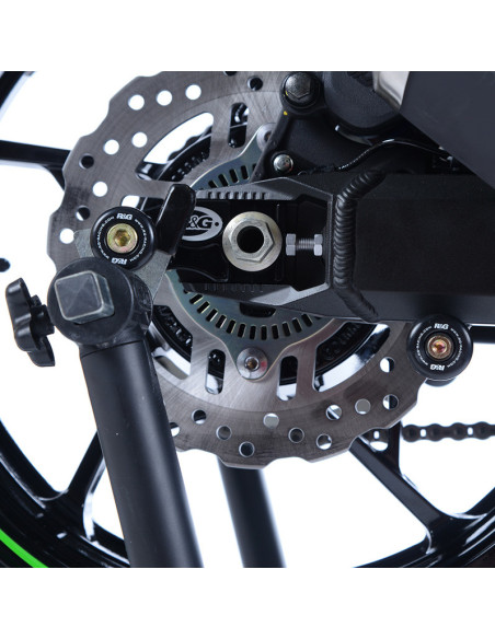 Pions de bras oscillant - diabolos avec platine R&G RACING noir - KAWASAKI Z900