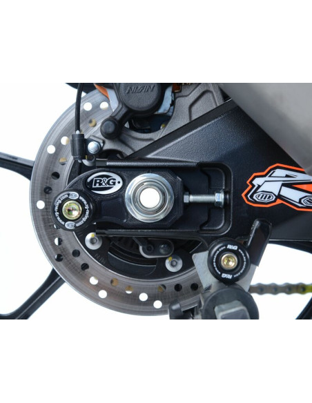Pions de bras oscillant - diabolos avec platine R&G RACING noir - SUZUKI GSX-R1000