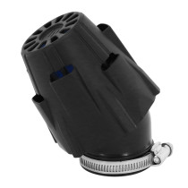 Filtre à air POLINI Blue Air Box PHBH noir fixation coudée 30° diamètre 46mm