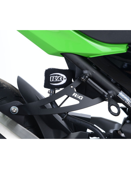 Patte de fixation de silencieux R&G RACING noir - KAWASAKI Ninja 400