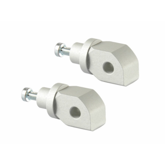 Paire Adaptateurs Arrière Repose Pieds LIGHTECH Kawasaki 650 ER-6N/F Z 650/750/800/900/1000/SX 600/636 ZX-6R 1000 ZX-10R