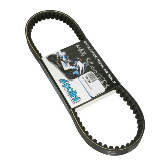 Courroie de transmission renforcée Kevlar POLINI Piaggio 50/125 Liberty Vespa 125/150 Primavera/Sprint