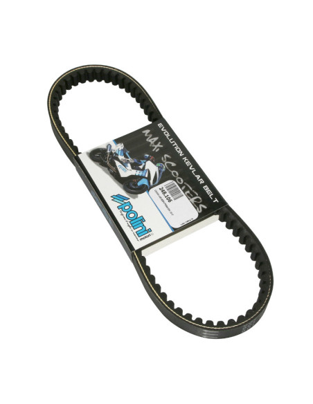 Courroie de transmission renforcée Kevlar POLINI Piaggio 50/125 Liberty Vespa 125/150 Primavera/Sprint