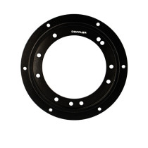 Porte couronne DOPPLER Open Peugeot 103 aluminium CNC Noir