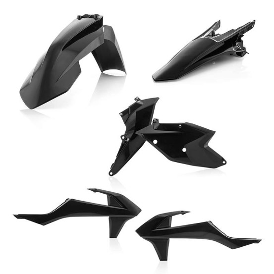 Kit plastiques - Noir - ACERBIS KTM 125/250/300 EXC 2017-2018 250/350/450/500 EXCF 2017-2018
