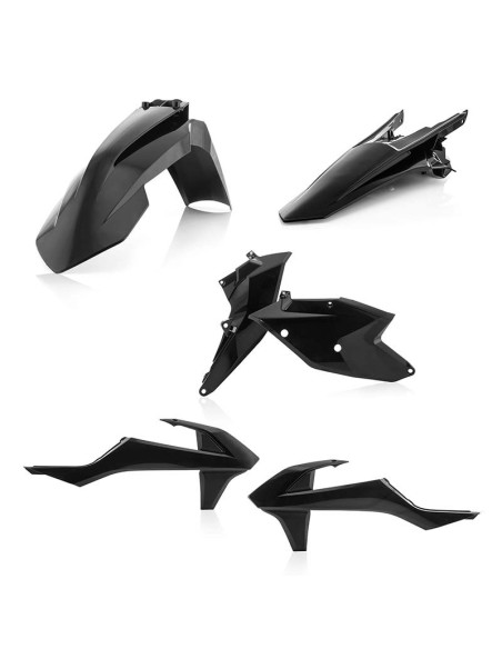 Kit plastiques - Noir - ACERBIS KTM 125/250/300 EXC 2017-2018 250/350/450/500 EXCF 2017-2018