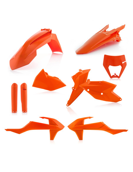 Kit plastiques complet - Orange - ACERBIS KTM 125/250/300 EXC 2017-2018 250/350/450/500/520/525 EXCF 2017-2018