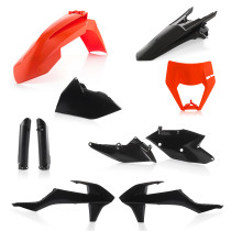 Kit plastiques complet - Noir - ACERBIS KTM 125/250/300 EXC 2017-2018 250/350/450/500/520/525 EXCF 2017-2018