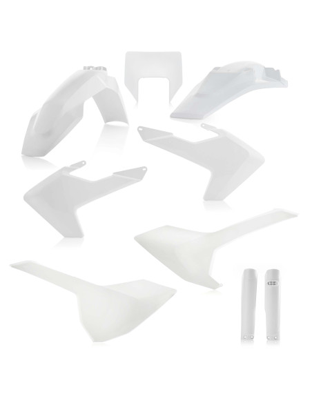 Kit plastiques complet - Blanc - ACERBIS Husqvarna 250/350/450/501 FE 2017-2018 125/250/300 TE 2017-2018