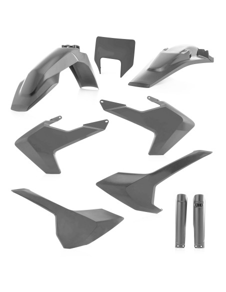 Kit plastiques complet - Gris - ACERBIS Husqvarna 250/350/450/501 FE 2017-2018 125/250/300 TE 2017-2018