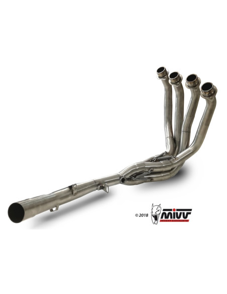 Collecteur d'échappement 4 en 1 MIVV inox - Kawasaki Z 900 RS