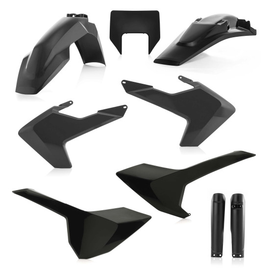Kit plastiques complet - Noir - ACERBIS Husqvarna 250/350/450/501 FE 2017-2018 125/250/300 TE 2017-2018