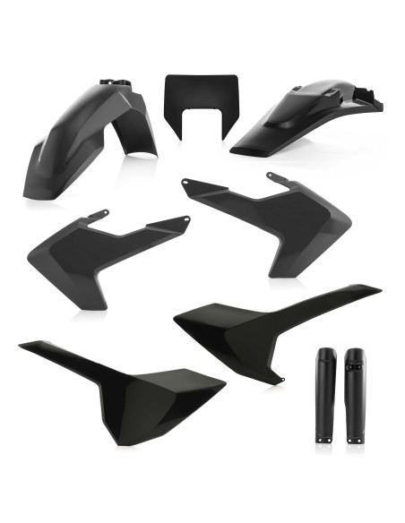 Kit plastiques complet - Noir - ACERBIS Husqvarna 250/350/450/501 FE 2017-2018 125/250/300 TE 2017-2018