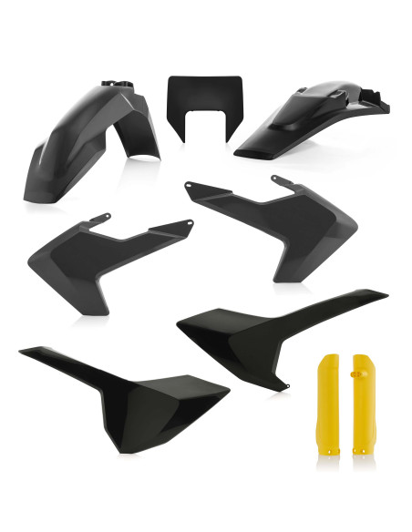 Kit plastiques complet - Noir - ACERBIS Husqvarna 250/350/450/501 FE 2017-2018 125/250/300 TE 2017-2018