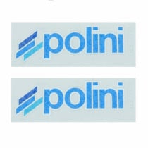 Autocollants POLINI Blue Line spécial carosserie entièrement détouré (23x8cm - 2 stickers)