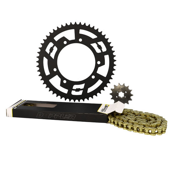 Kit chaine acier 14x53 DOPPLER Derbi / Senda / Gilera SMT / RCR /Aprilia RX / SX