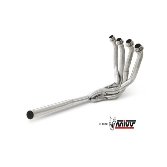 Collecteur d'échappement 4 en 1 MIVV inox - Kawasaki Z900