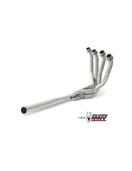 Collecteur d'échappement 4 en 1 MIVV inox - Kawasaki Z900