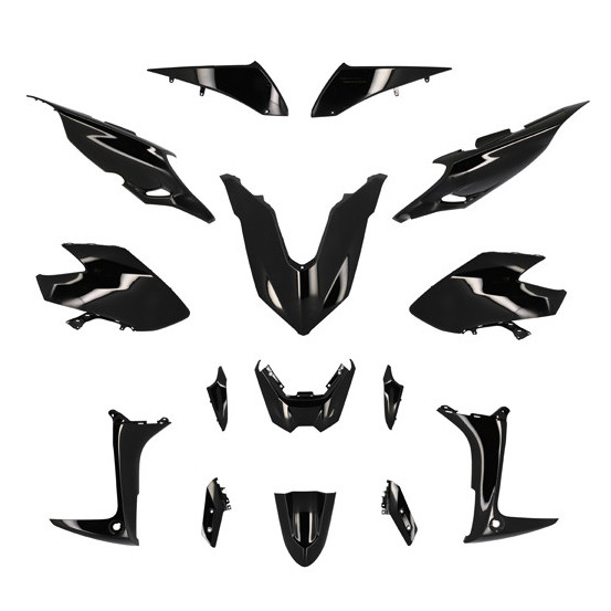 Kit carénages maxiscooter Yamaha 560 TMax 2020-2021 Noir brillant