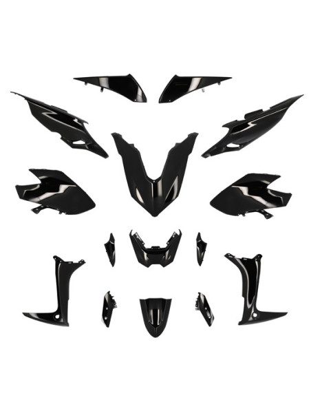 Kit carénages maxiscooter Yamaha 560 TMax 2020-2021 Noir brillant